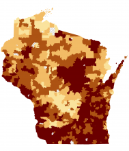 Radon Map Wisconsin